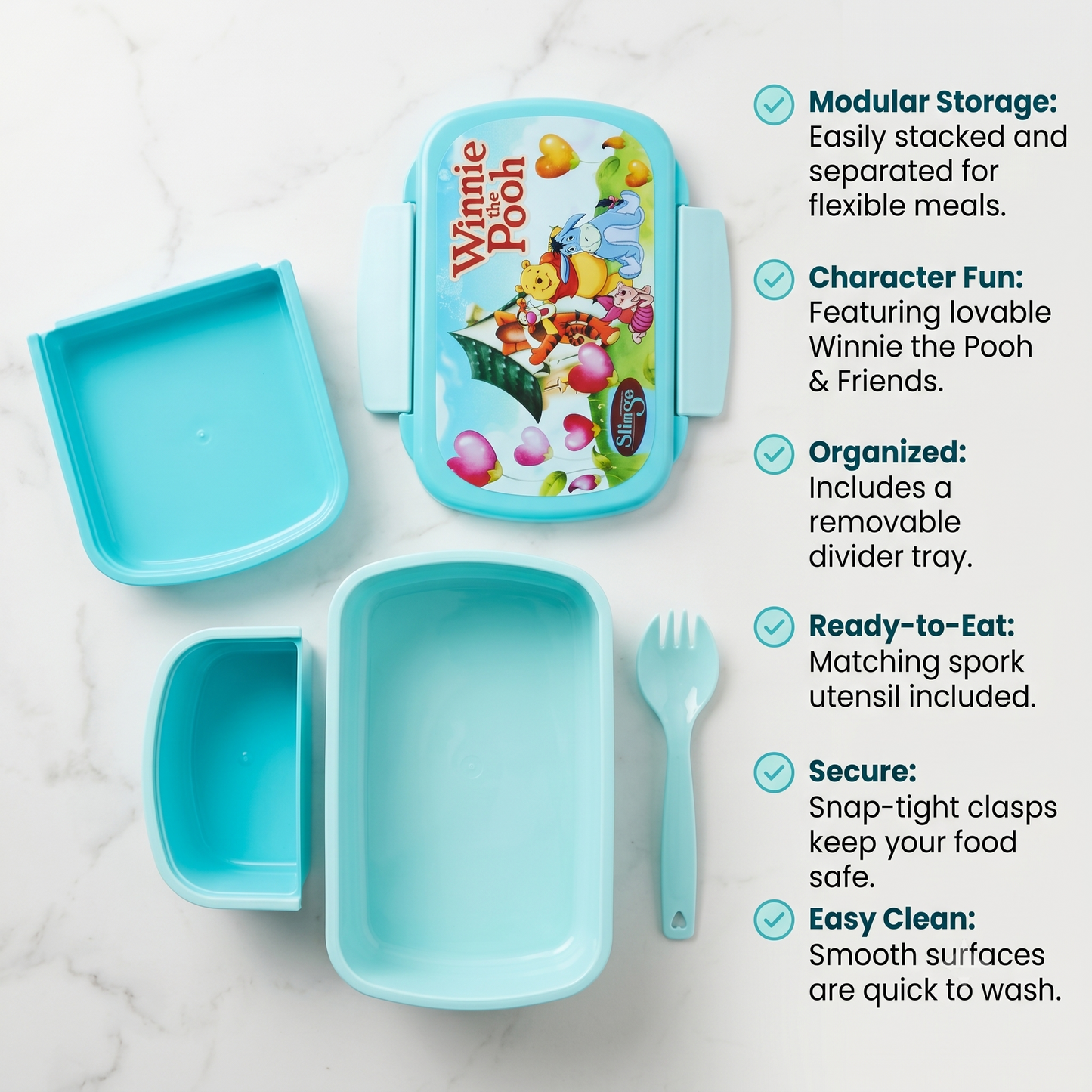 Slings Winnie the Pooh Printed Tiffin Box