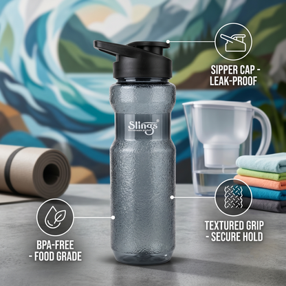 Slings Unbreakable Gym & Sports Water Bottle