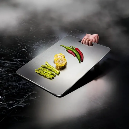 HOME LANE Stainless Steel Chopping Board (31 x 20 cm)