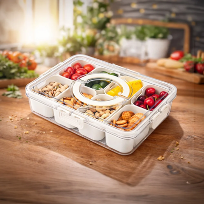 Tinums Plastic Fridge Storage Box with Removable Trays