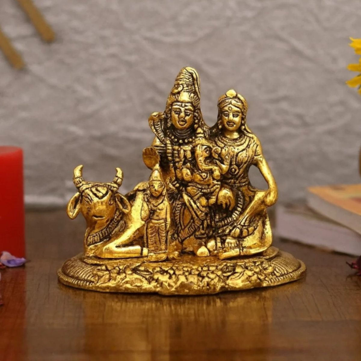 Tinums Handcrafted Shiv Parivar Idol