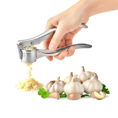 Tinums Multi-Function Manual Garlic Press (Stainless Steel)