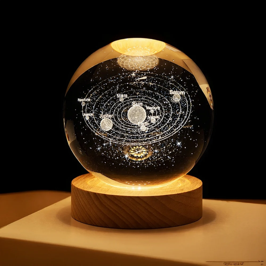 TINUMS 3D Universe Crystal Ball 3 W Decorative Lamp