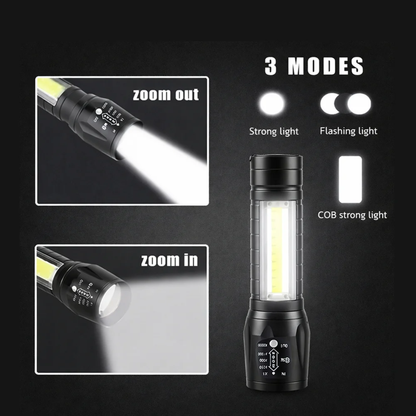 Tinums Rechargeable LED 3 W Torch (White)