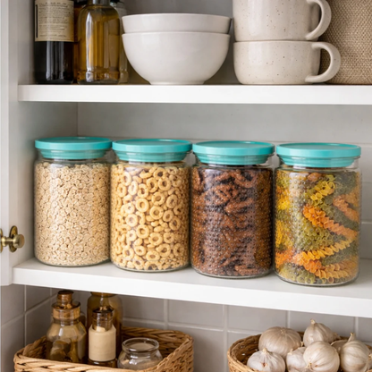 Tinums Plastic Bubble Air Tight Container (Set of 4)