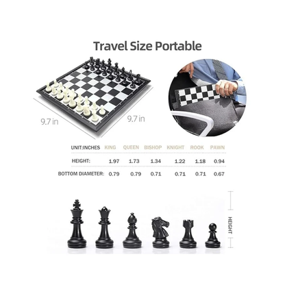 Tinums Magnetic Folding Chess Board Game