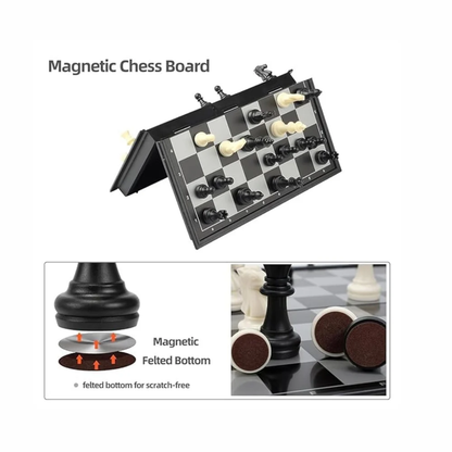Tinums Magnetic Folding Chess Board Game