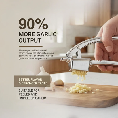 Tinums Garlic Press (Stainless Steel)