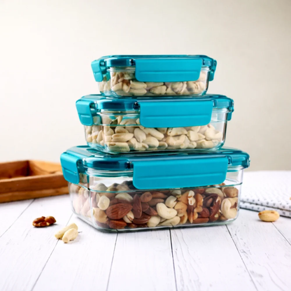 Tinums Plastic Air Tight Container (Set of 3)