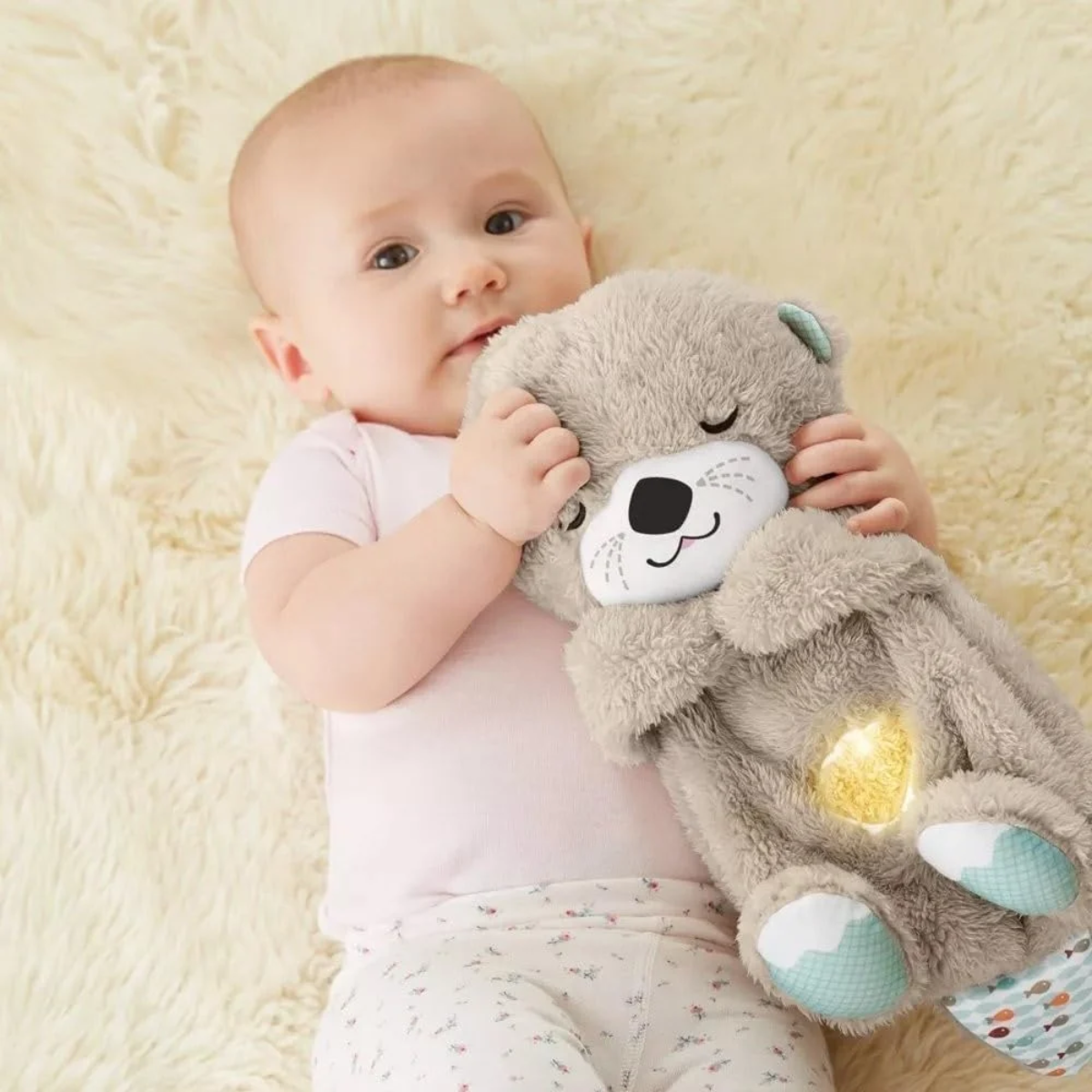 Tinums Breathing Teddy Bear with Light & Soothing Motion