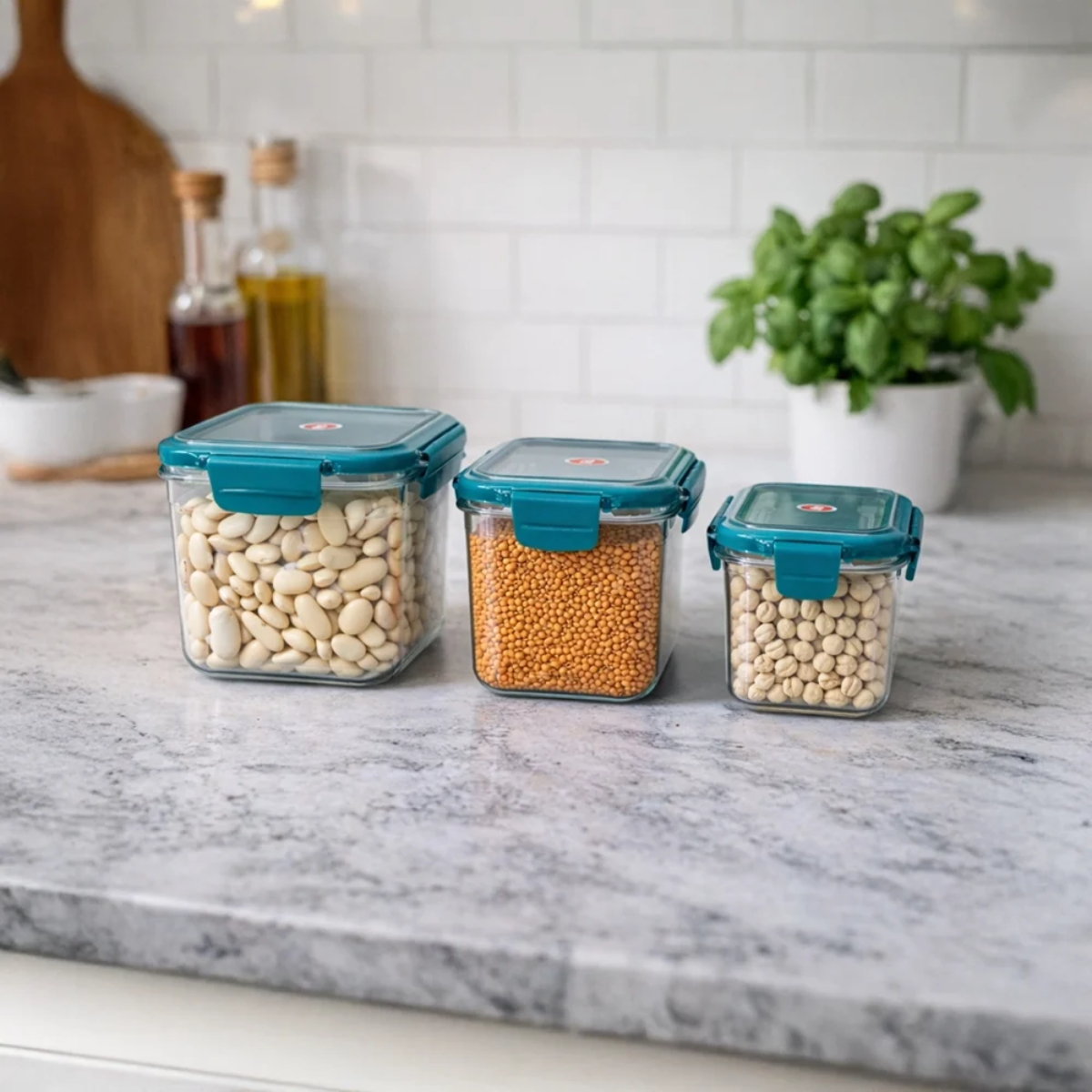 Tinums Plastic Airtight Container Set