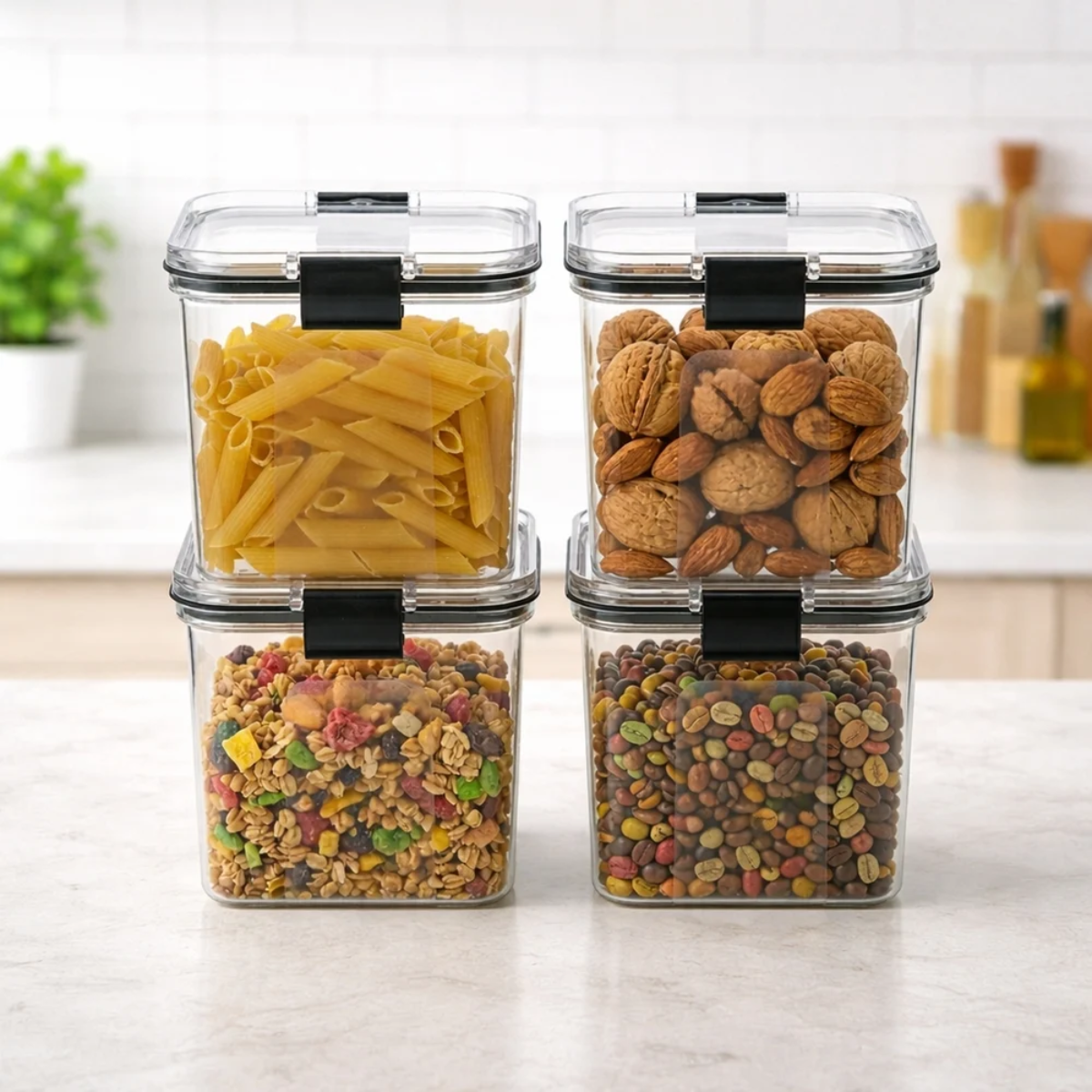 Tinums Lock & Lock Plastic Air Tight Container Set