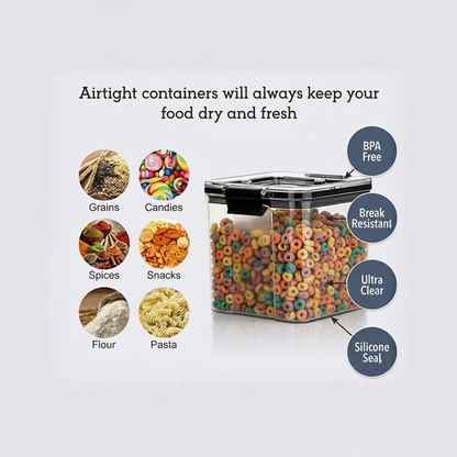 Tinums Lock & Lock Plastic Air Tight Container Set