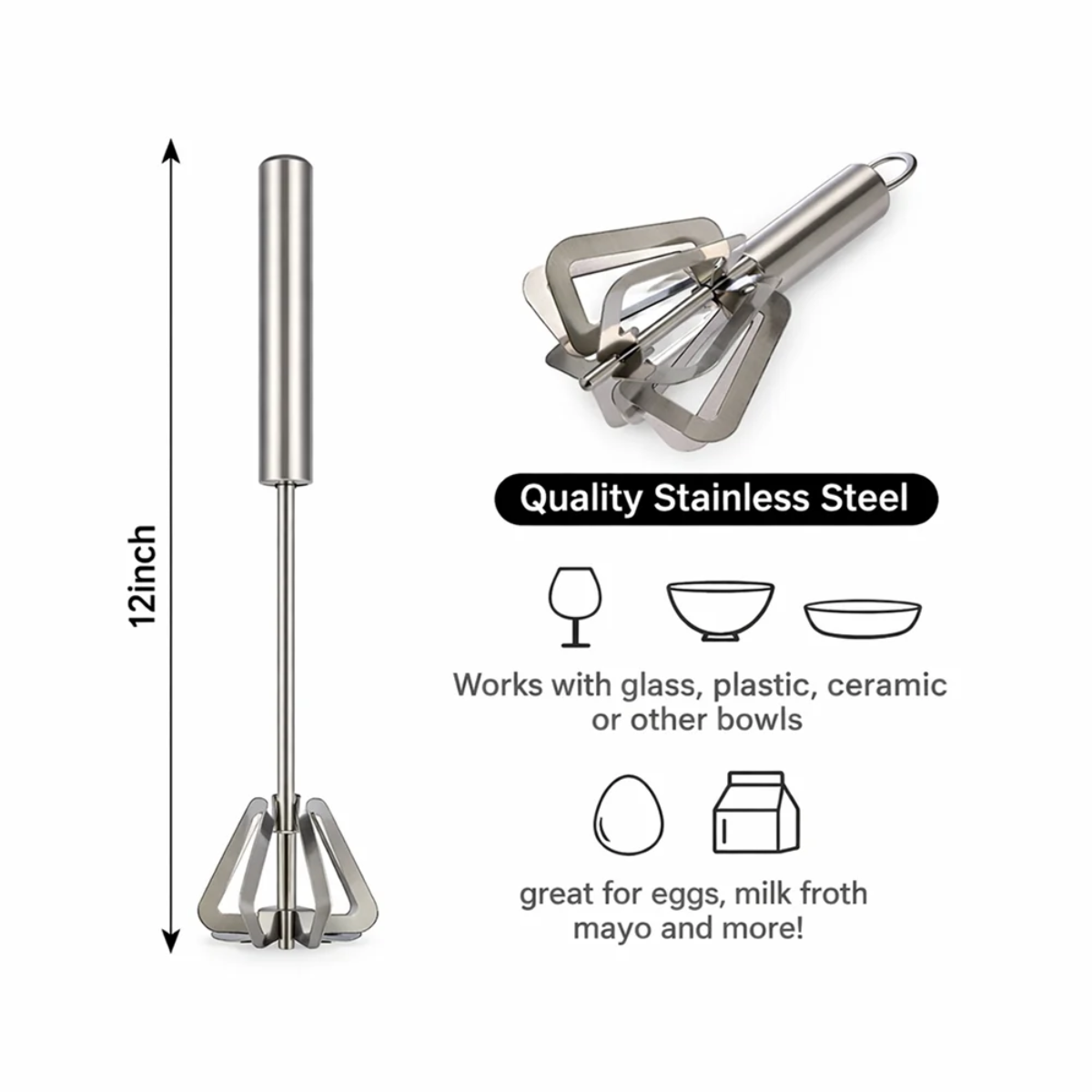 Tinums Beater (Stainless Steel)
