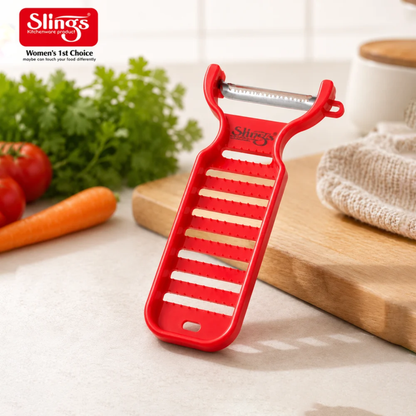 Slings Stainless Steel Vegetable Peeler | Sharp Serrated Blade
