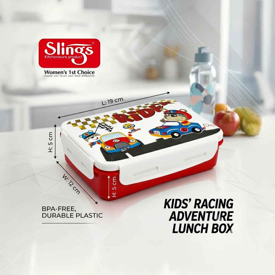 Slings Rider Premium Kitchenware Lunch Box for School