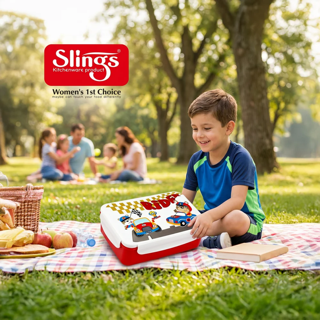 Slings Rider Premium Kitchenware Lunch Box for School