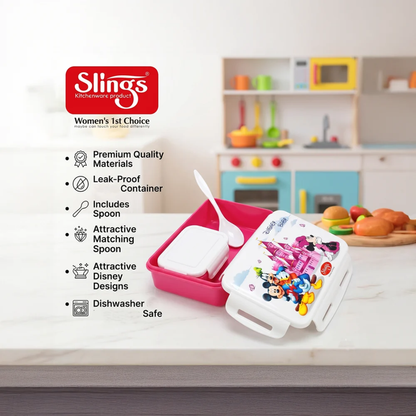 Slings Disney Premium Kitchenware Lunch Box for School