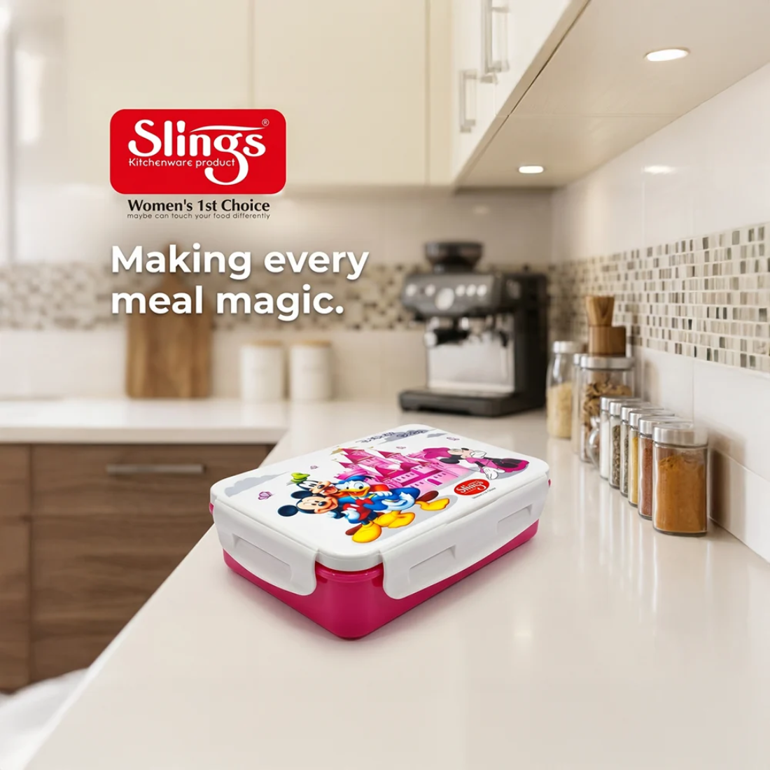 Slings Disney Premium Kitchenware Lunch Box for School