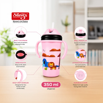 Slings Honey Sipper Bottle 350 ml for Kids