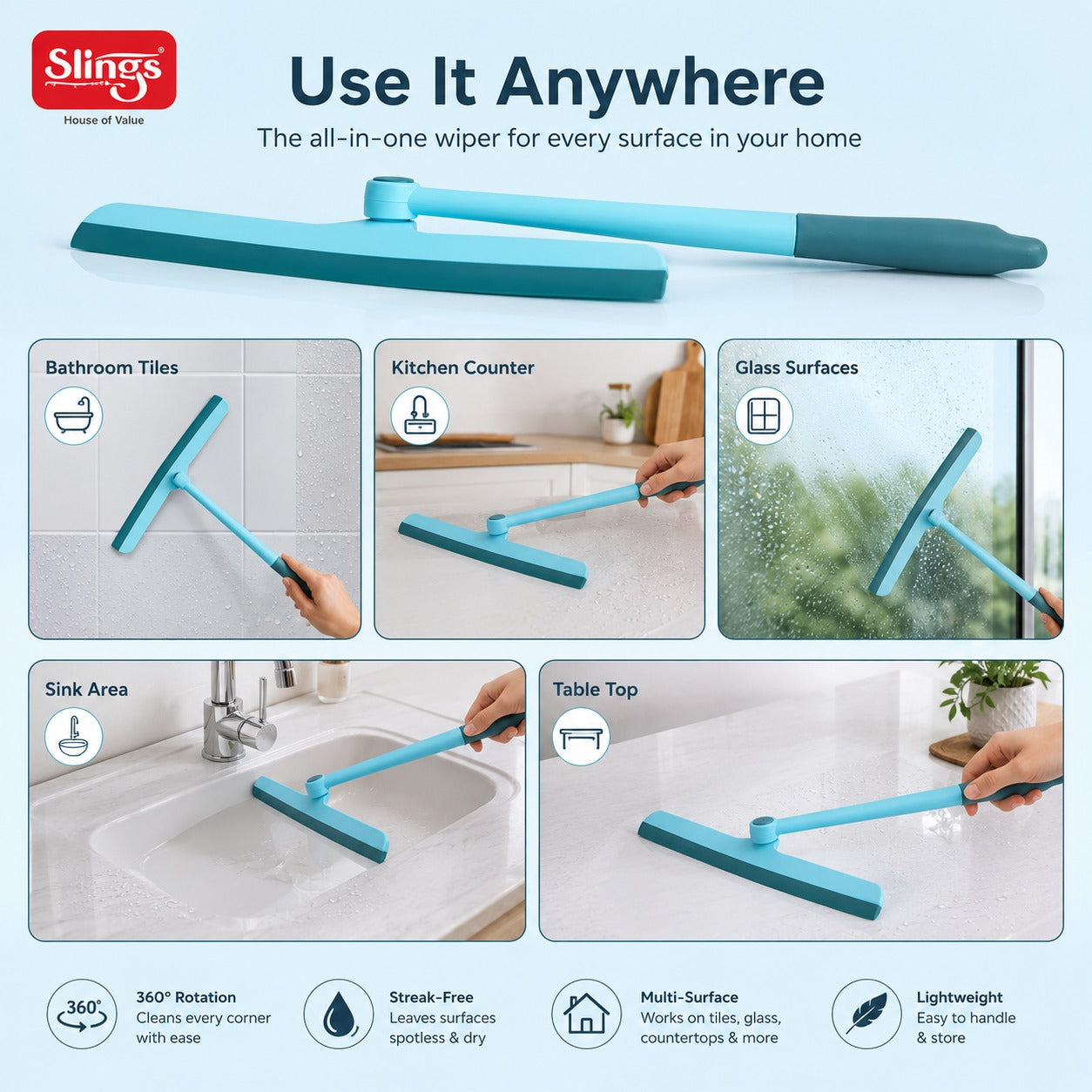 Slings 360 Degree Rotation Wiper