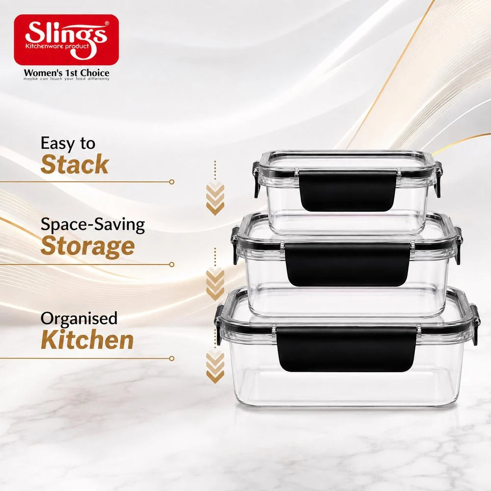 Slings Store Well 3-Piece Storage Container Set