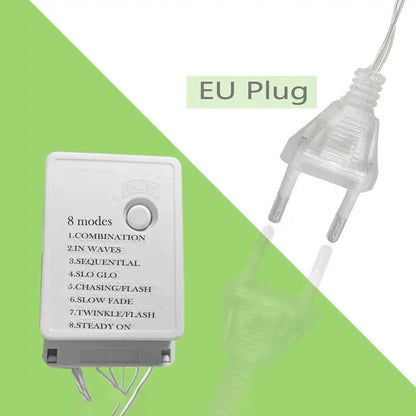 Hanging Star 5 W Curtain String Lights (White)