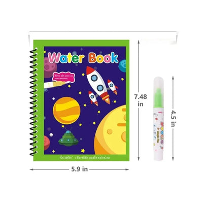 Magic Water Book with Refillable Pens
