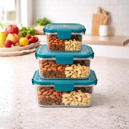 Tinums Big Plastic Airtight Container (Set of 3)