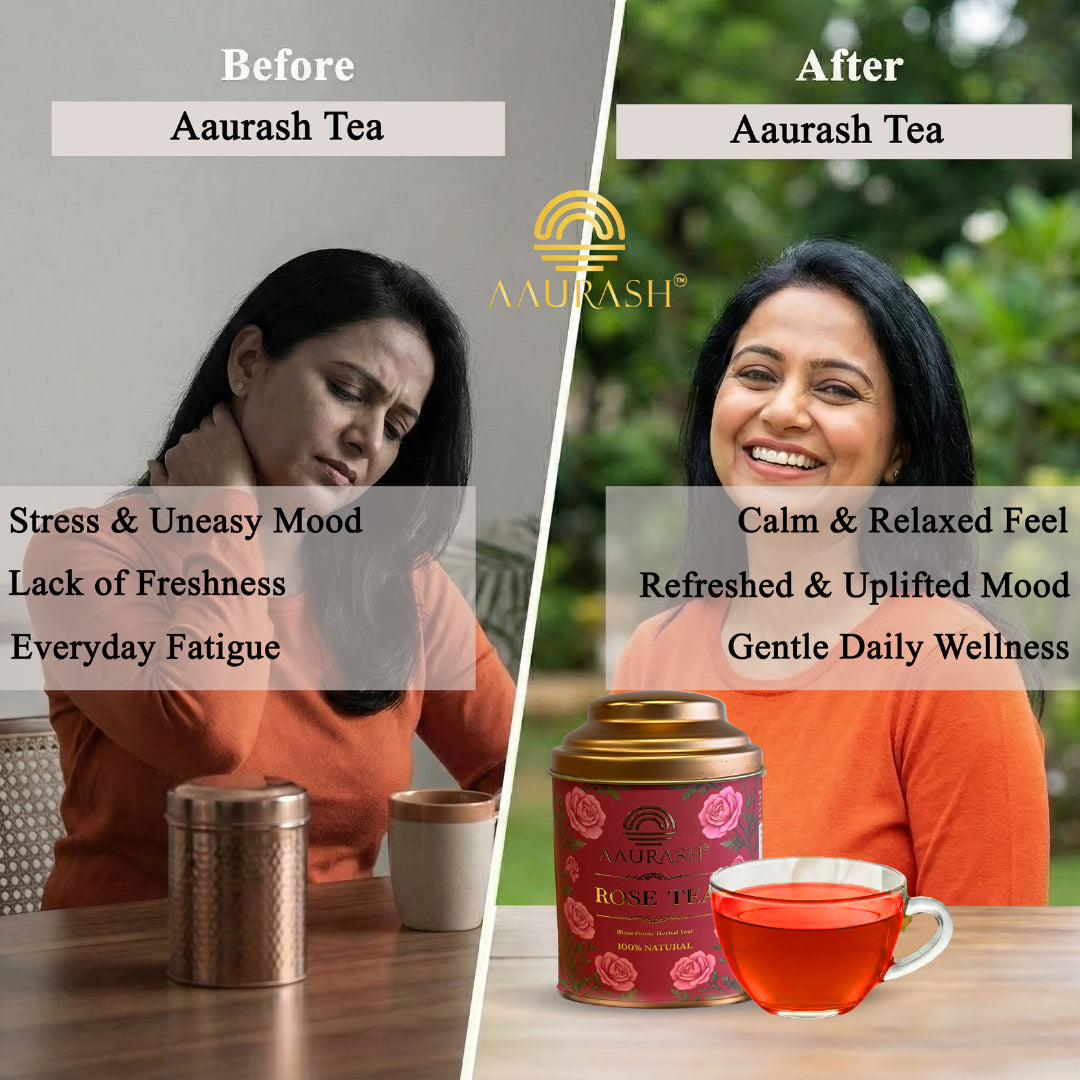 AAURASH Rose Flower Tea