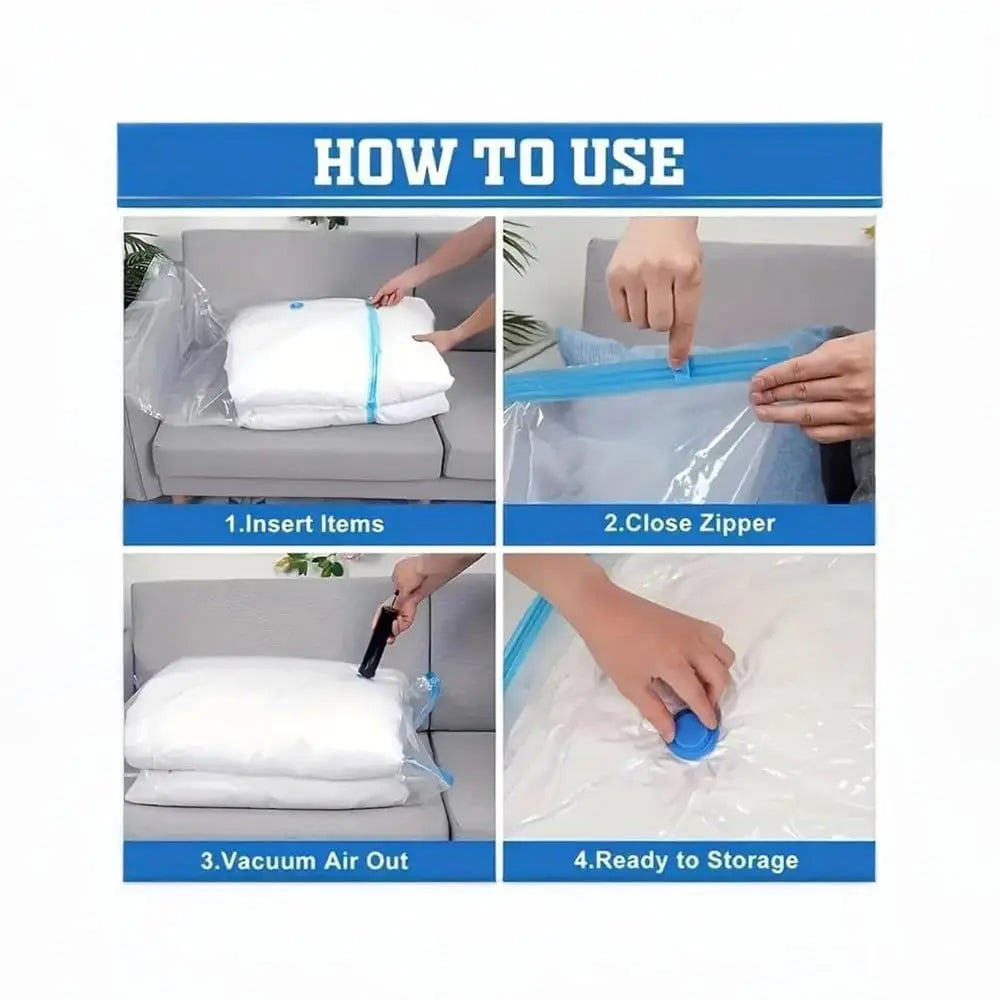 TINUMS Plastic Vacuum Storage Bags