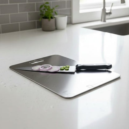 HOME LANE Stainless Steel Chopping Board (31 x 20 cm)