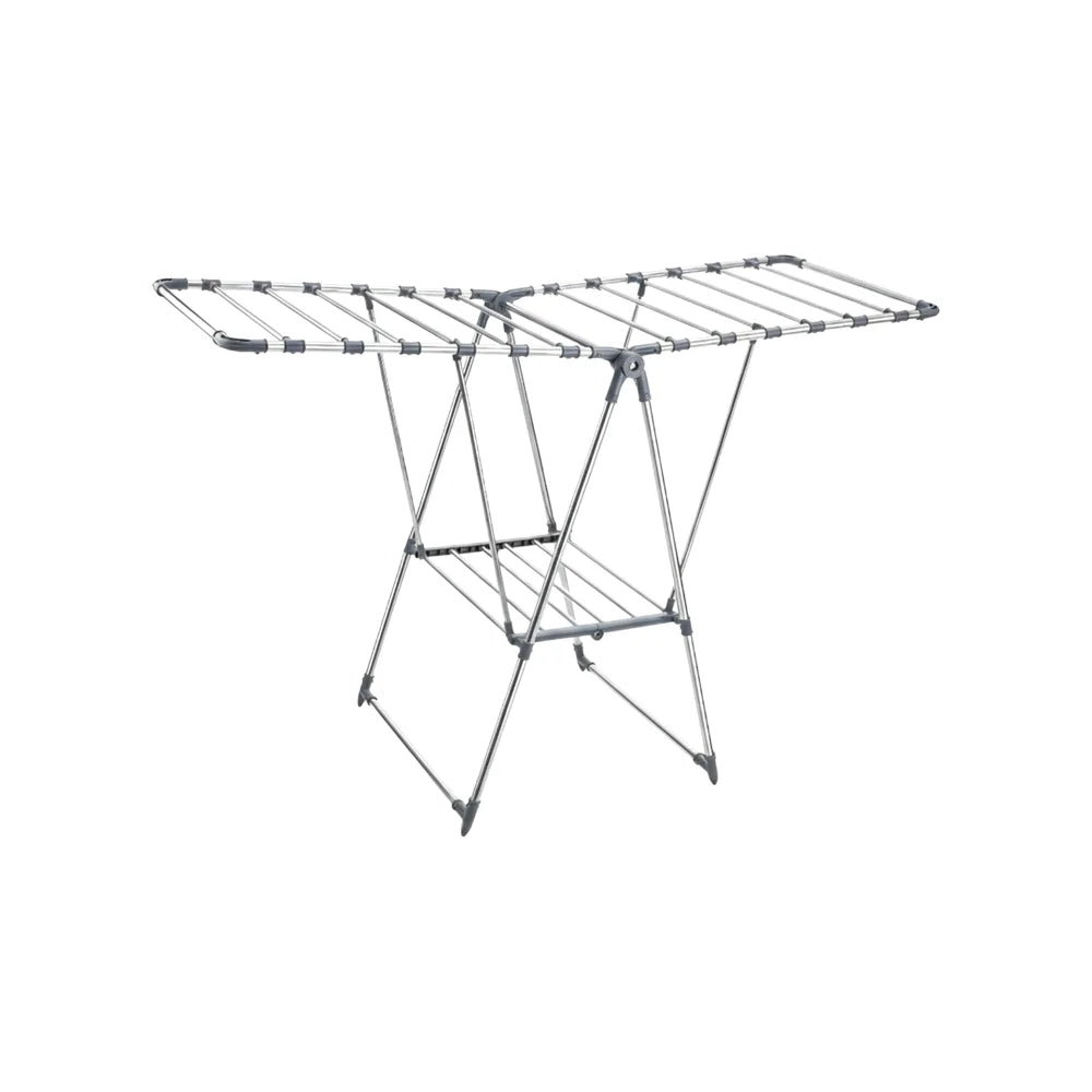 Home Lane Foldable Stainless Steel Cloth Dryer Stand (Grey)