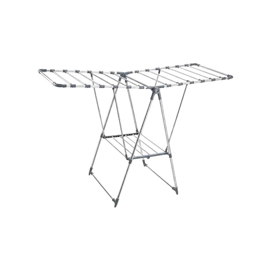 Home Lane Foldable Stainless Steel Cloth Dryer Stand (Grey)