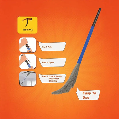 TINUMS Broom with Extendable Handle