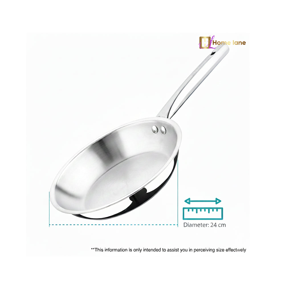 HOME LANE TriPly Stainless Steel Frypan