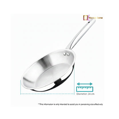 HOME LANE TriPly Stainless Steel Frypan