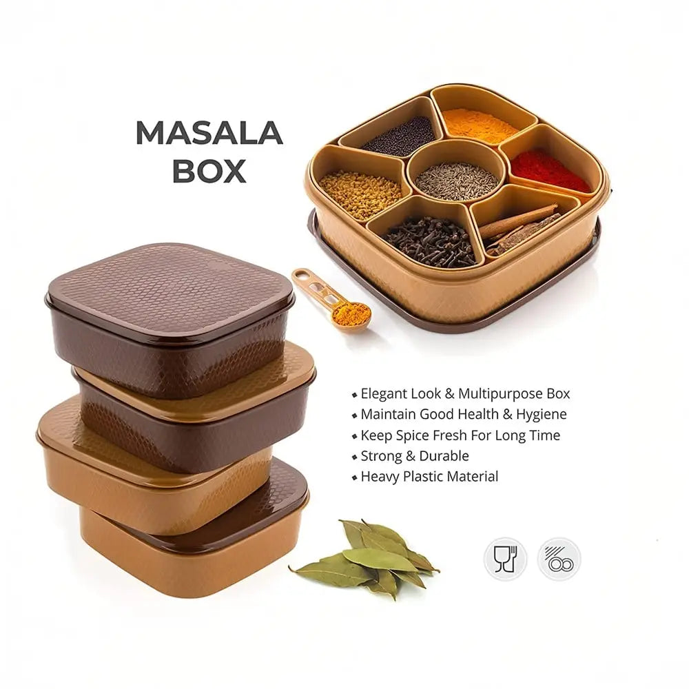 Airtight Storage Masala Box (Plastic)