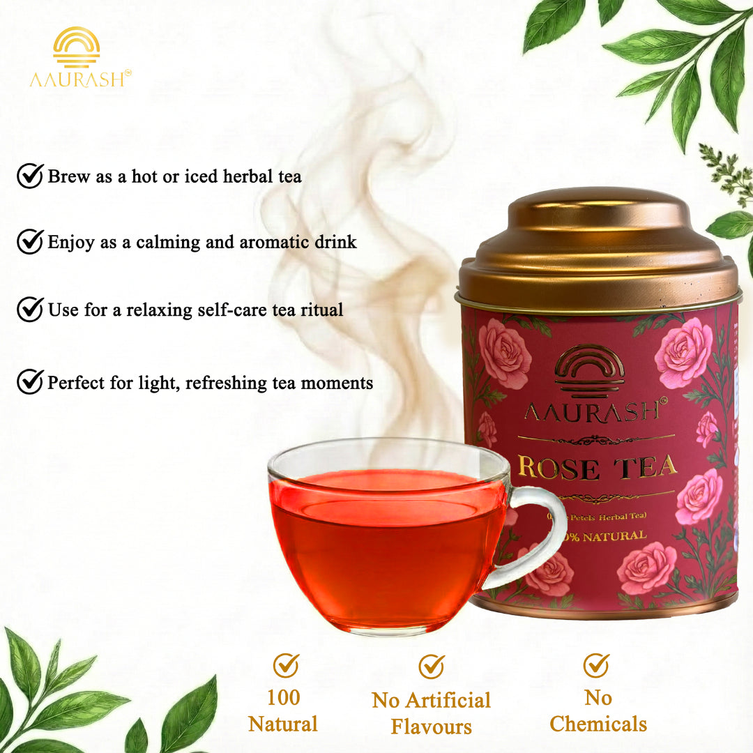 AAURASH Rose Flower Tea
