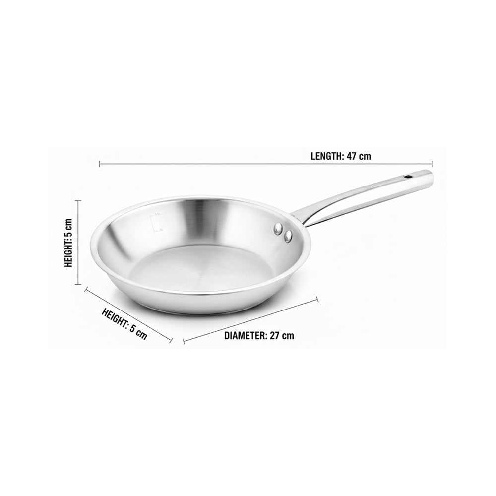 HOME LANE TriPly Stainless Steel Frypan