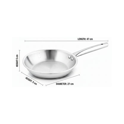 HOME LANE TriPly Stainless Steel Frypan