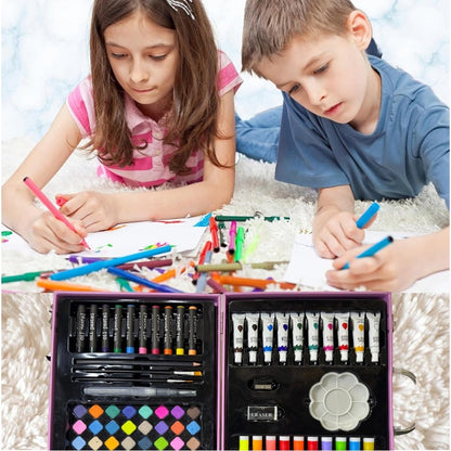 VARKAUS Space Themed Art & Coloring Kit for Kids