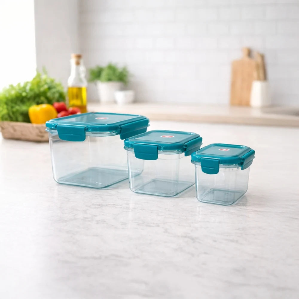 Tinums Big Plastic Airtight Container (Set of 3)