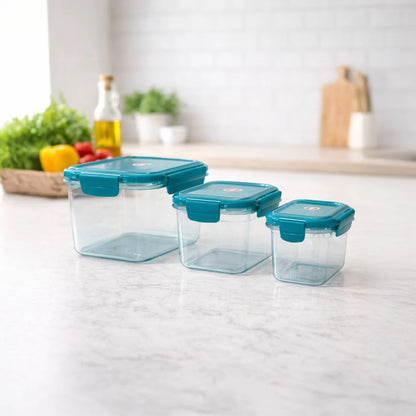 Tinums Big Plastic Airtight Container (Set of 3)