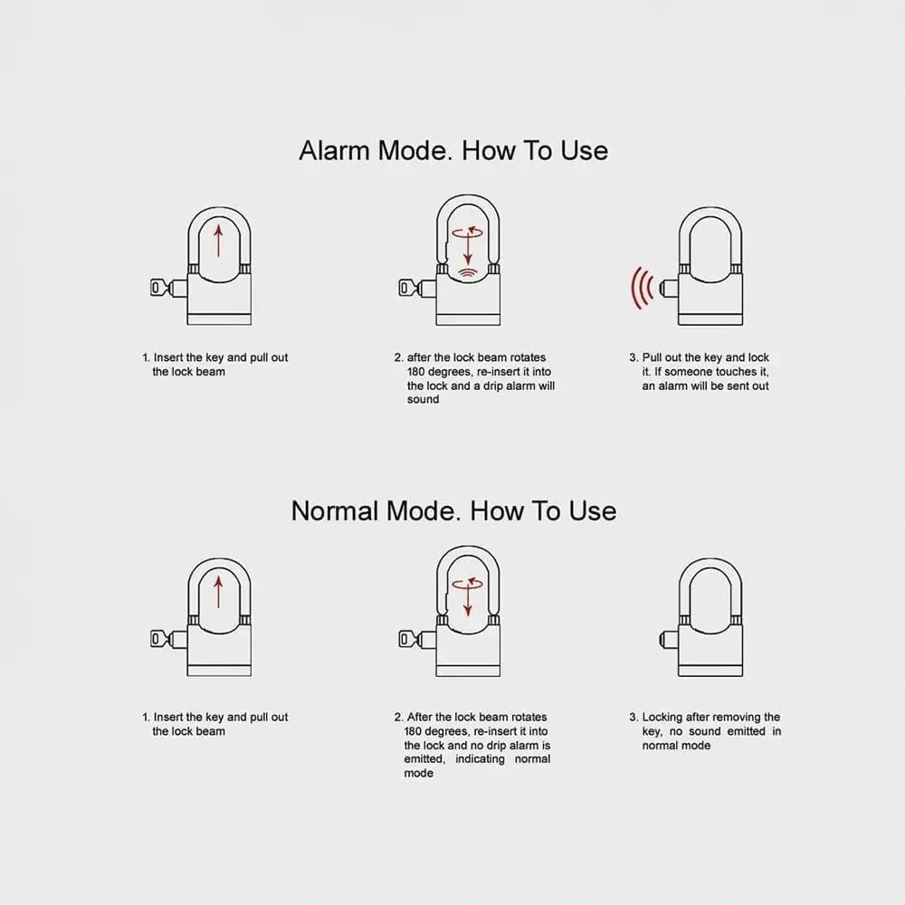 TINUMS Door Alarm Pad Lock