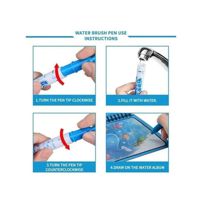 Magic Water Book with Refillable Pens