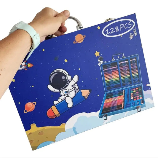 VARKAUS Astronaut Themed Drawing & Coloring Set
