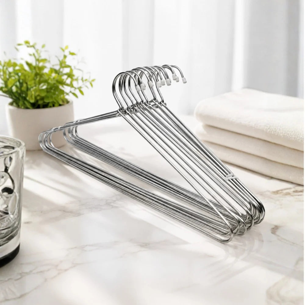Stainless Steel Cloth Hanger (Silver)