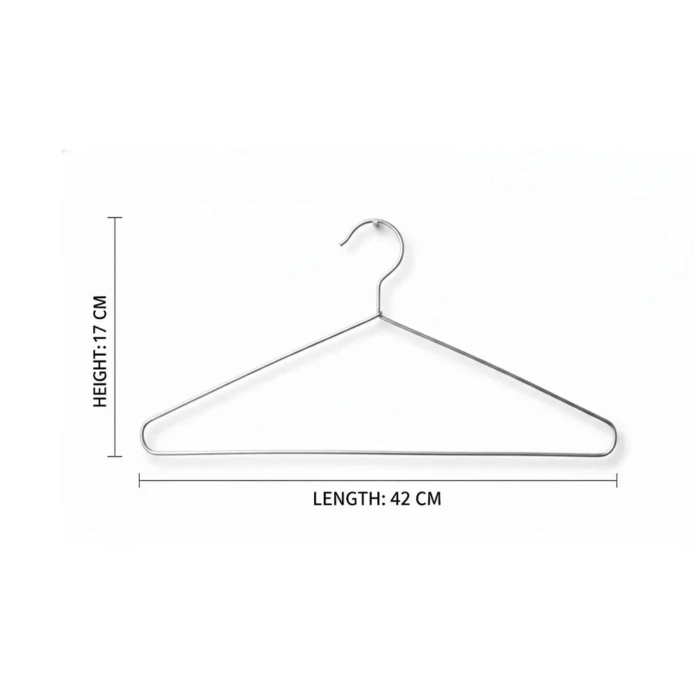 Stainless Steel Cloth Hanger (Silver)