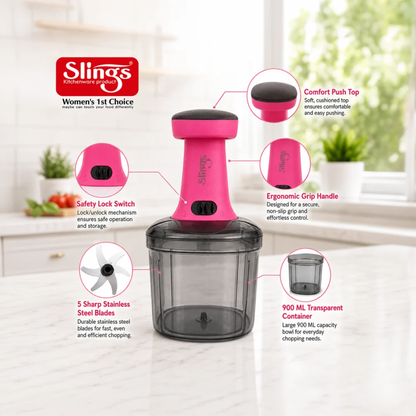 Slings Turbo Push Chopper (900 ml)
